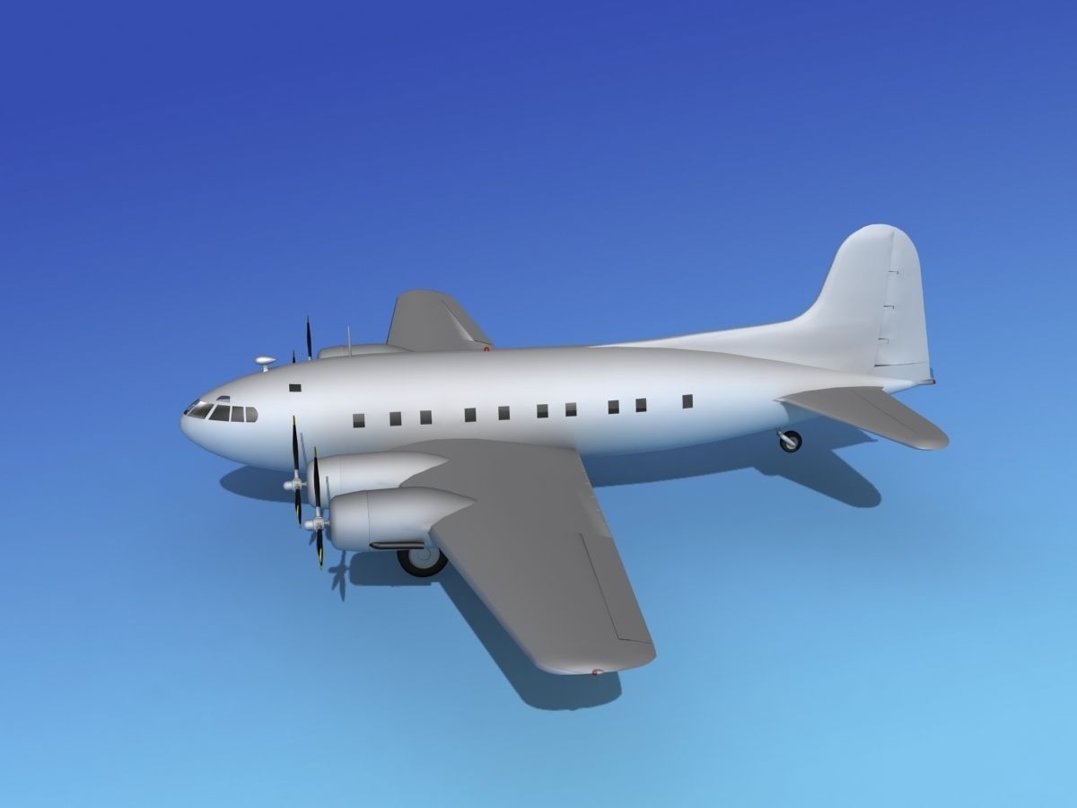 Boeing 307 Stratoliner Base Model 3D model_10