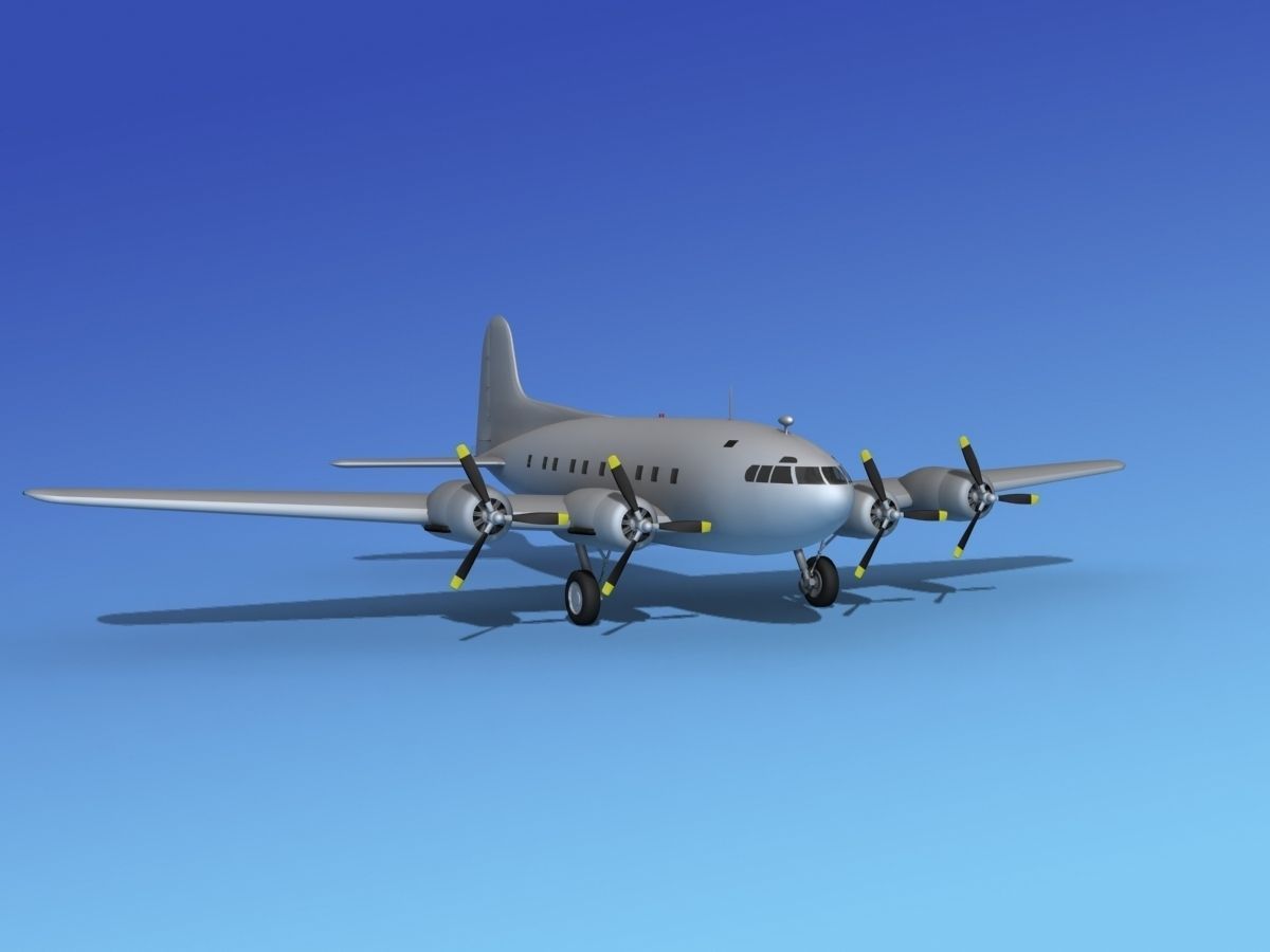 Boeing 307 Stratoliner Base Model 3D model_3