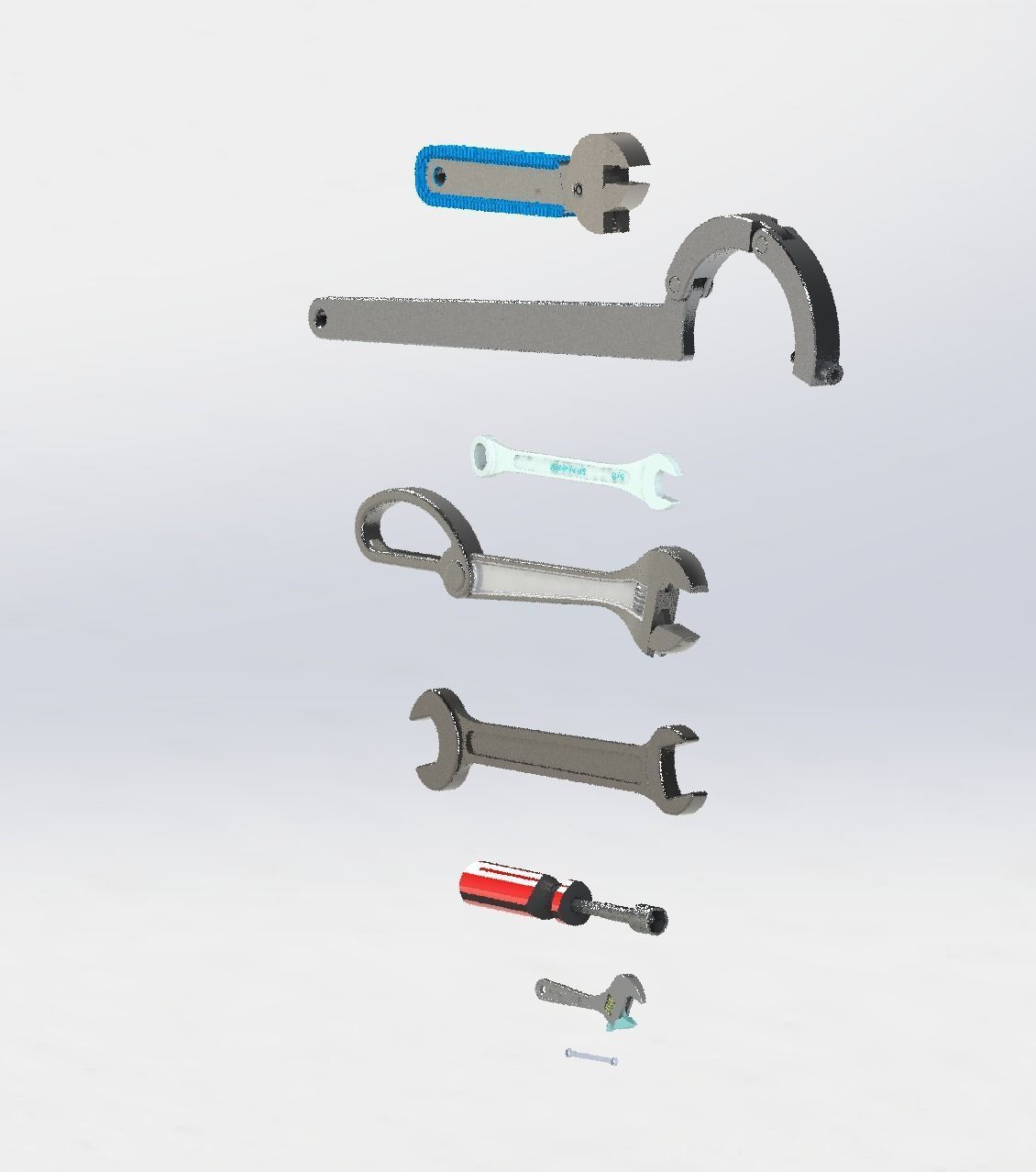 Wrenchs wrench 3D model_7