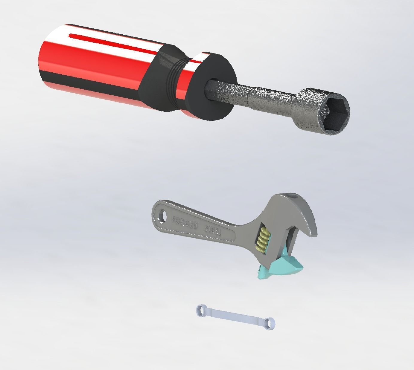 Wrenchs wrench 3D model_6