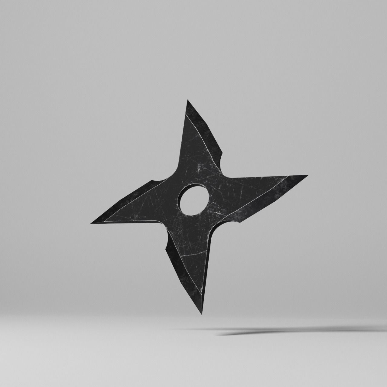 Hira-Shuriken Shaken VR AR Mobile Game-ready Free low-poly 3D model_11