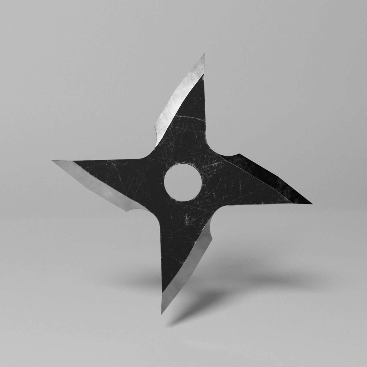 Hira-Shuriken Shaken VR AR Mobile Game-ready Free low-poly 3D model_2