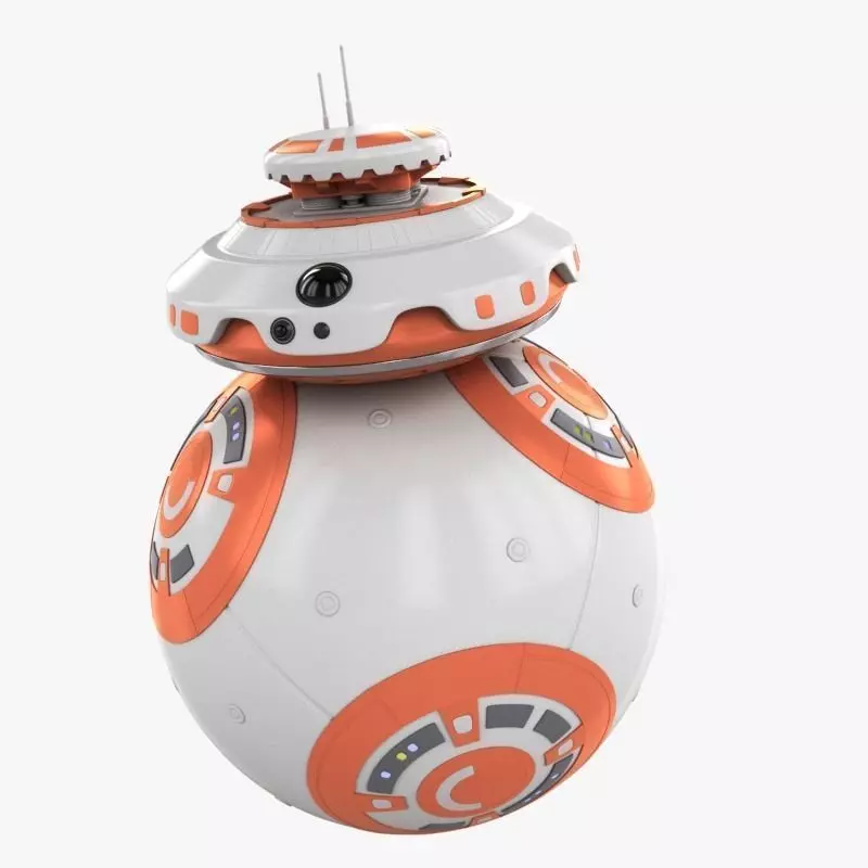 BallDroid orange and bb - robot 3D model_0