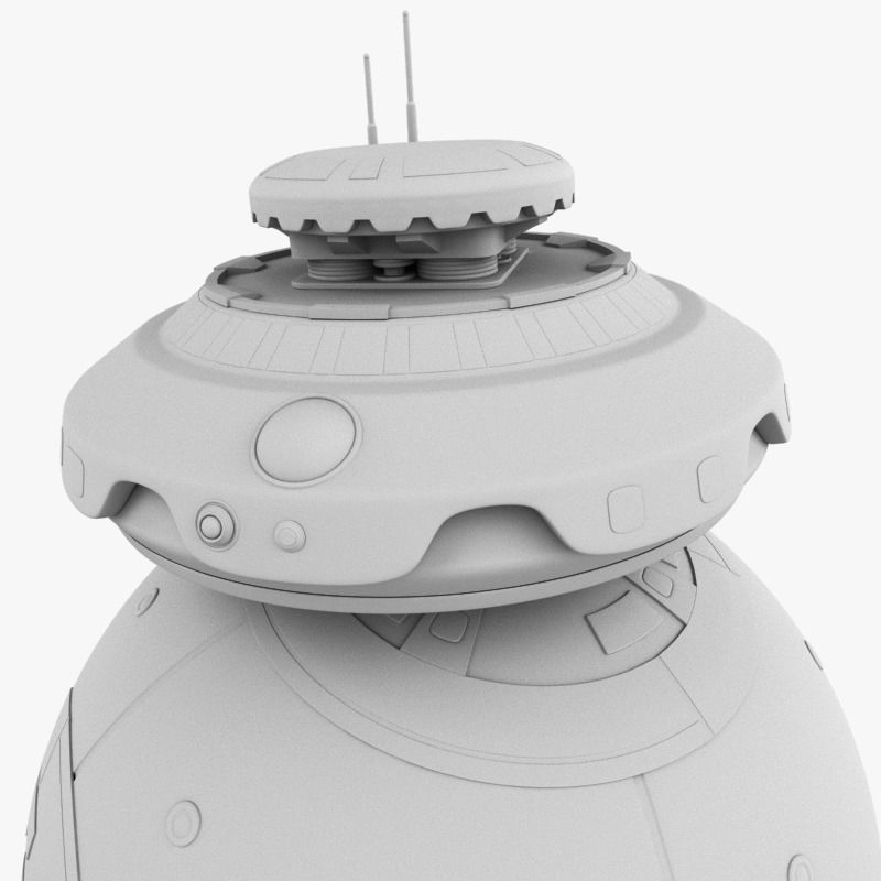 BallDroid orange and bb - robot 3D model_12