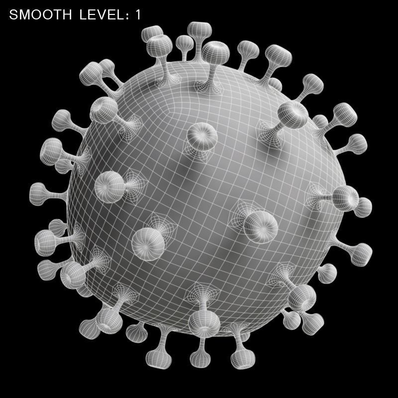 AIDS Virus 3D model_15