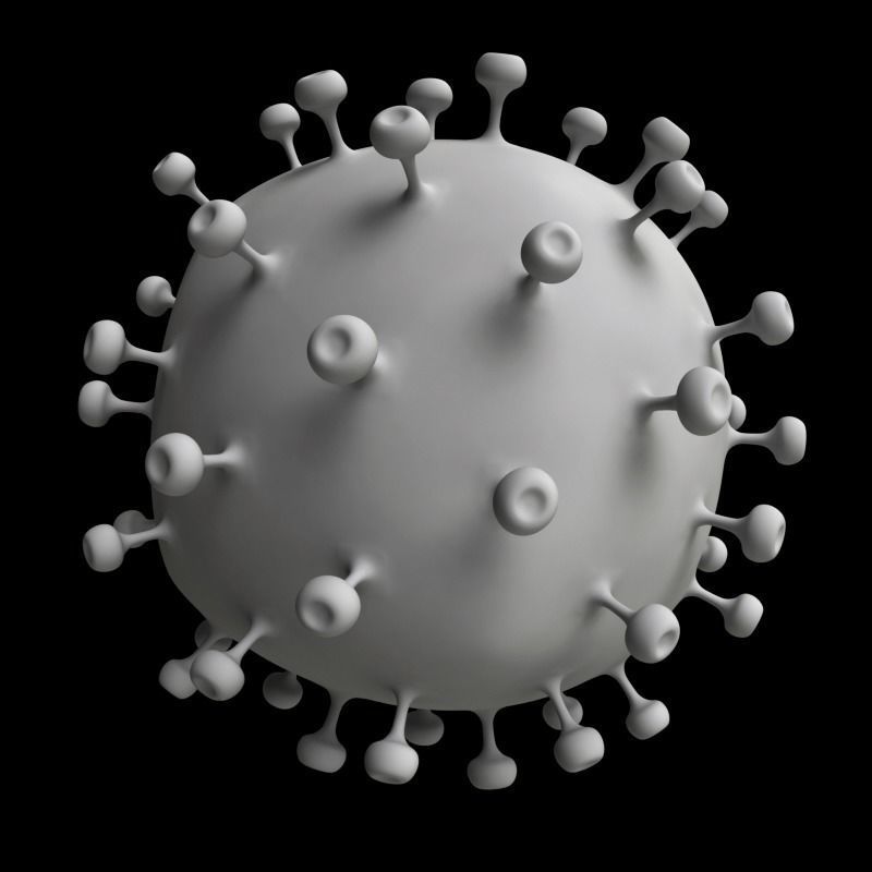 AIDS Virus 3D model_6