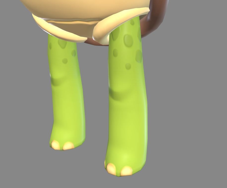 Turtle cartoon 3D model_10