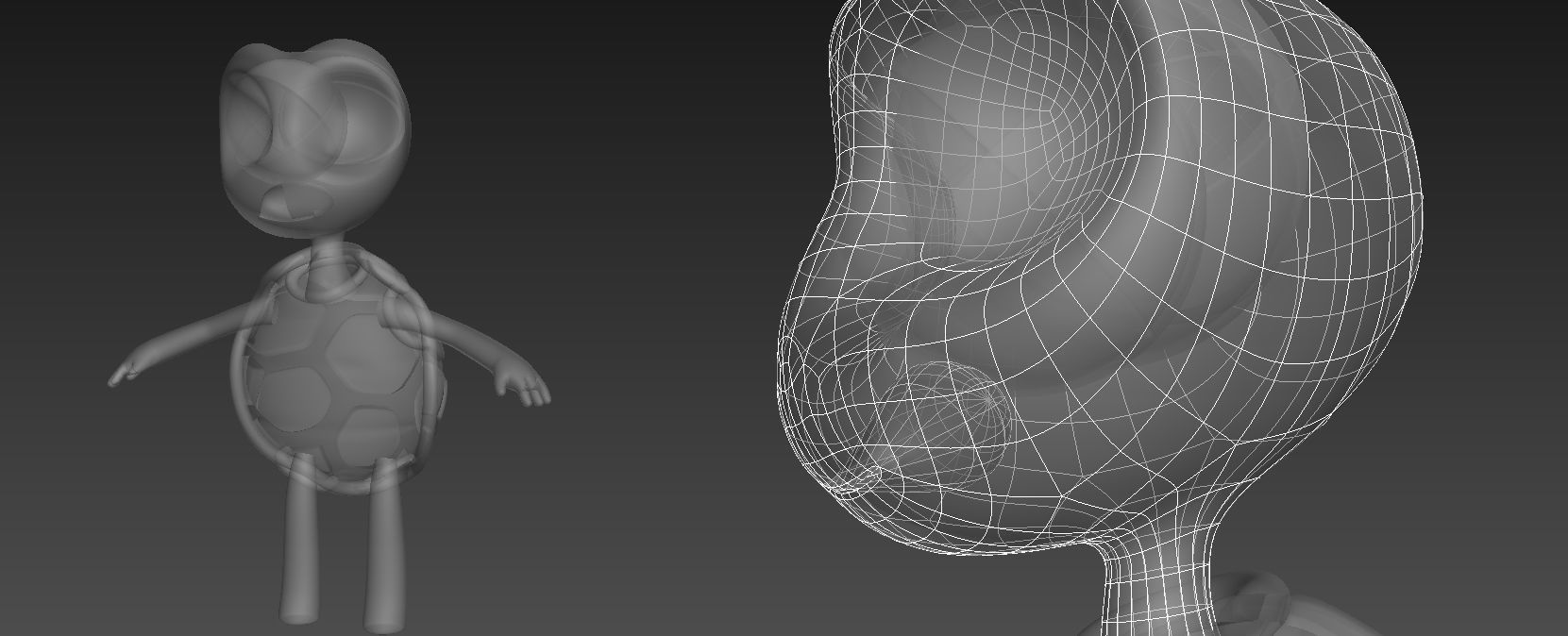 Turtle cartoon 3D model_18