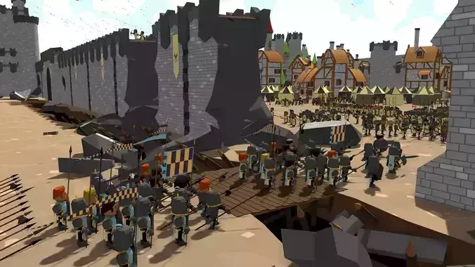Lowpoly medieval asset Free low-poly 3D model