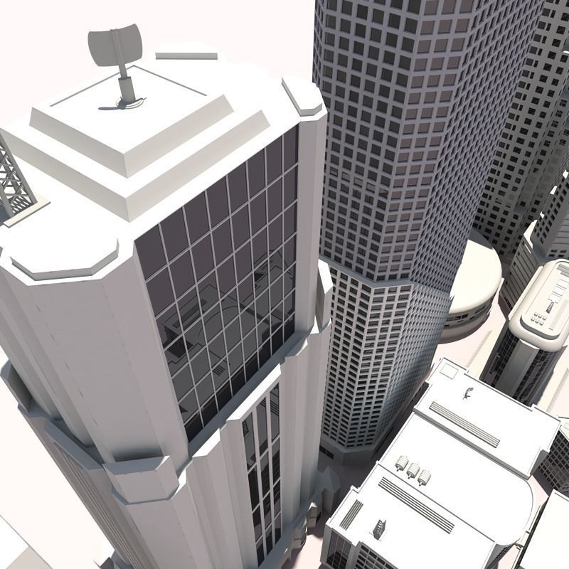 15 Buildings 3D model_4