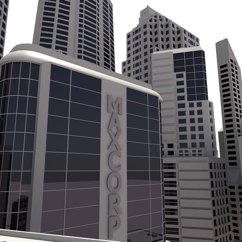 15 Buildings 3D model_9