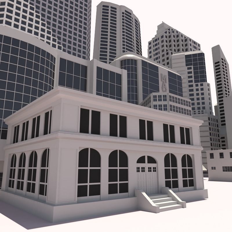 15 Buildings 3D model_8