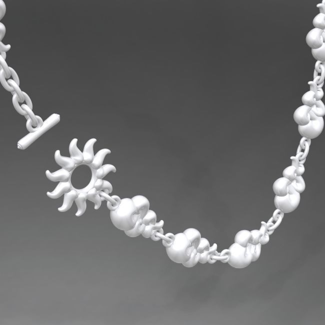 CloudsLuck necklace with diamonds 3D print model_3