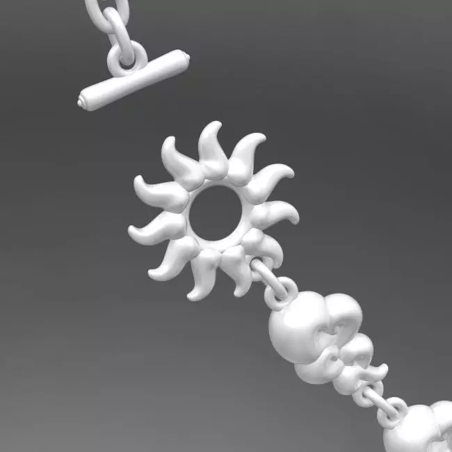 CloudsLuck necklace with diamonds 3D print model_0