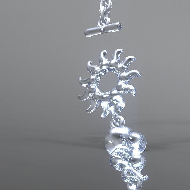 CloudsLuck necklace with diamonds 3D print model_5