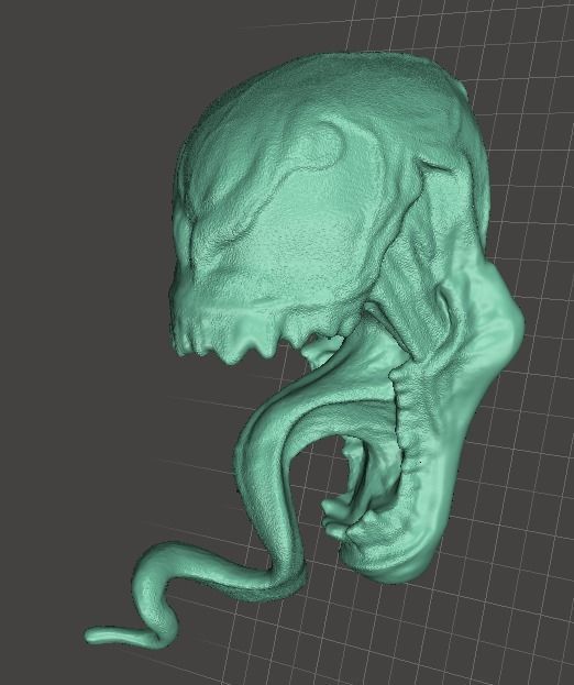 Venom Head 3D print model_1