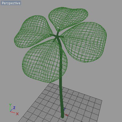 Shamrock Clover 3D model_4