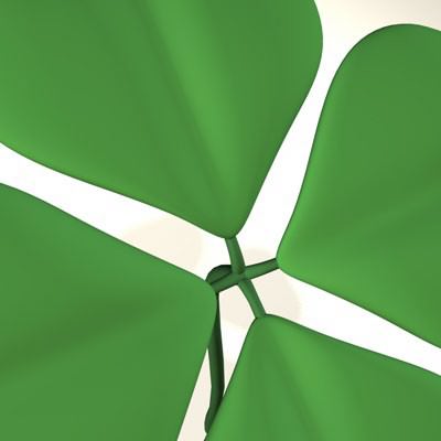 Shamrock Clover 3D model_2