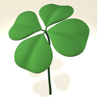 Shamrock Clover 3D model_6