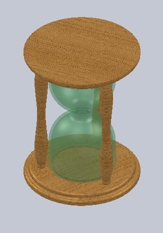 Hourglass Free 3D model_2