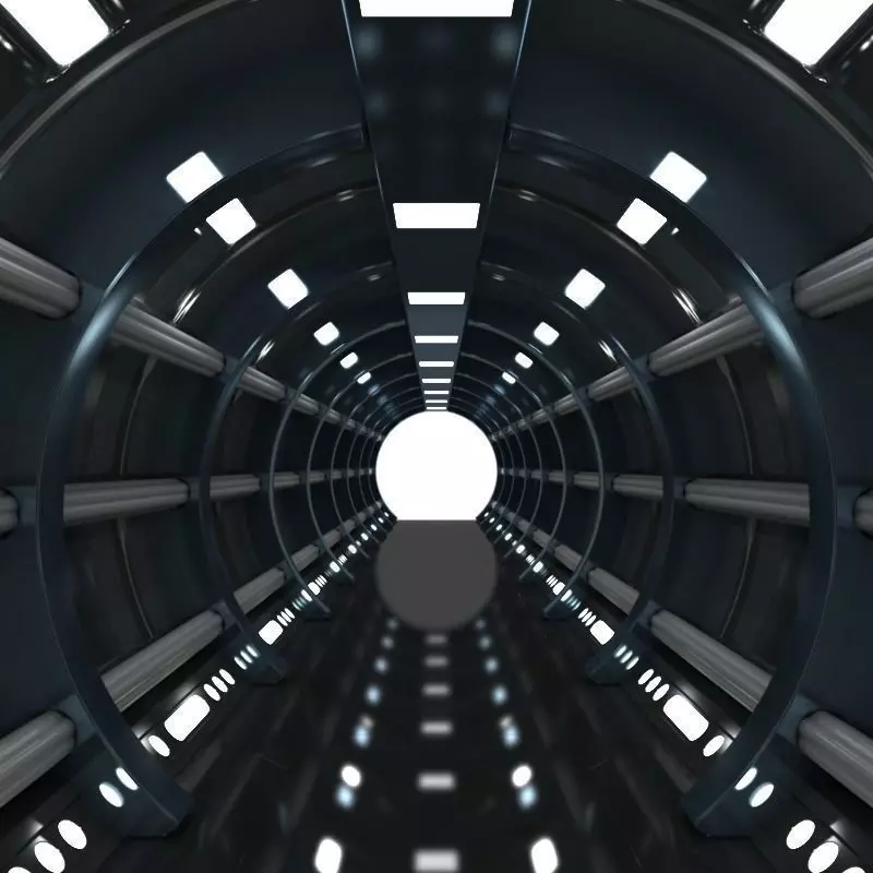 SciFi Corridor 6 3D model_0