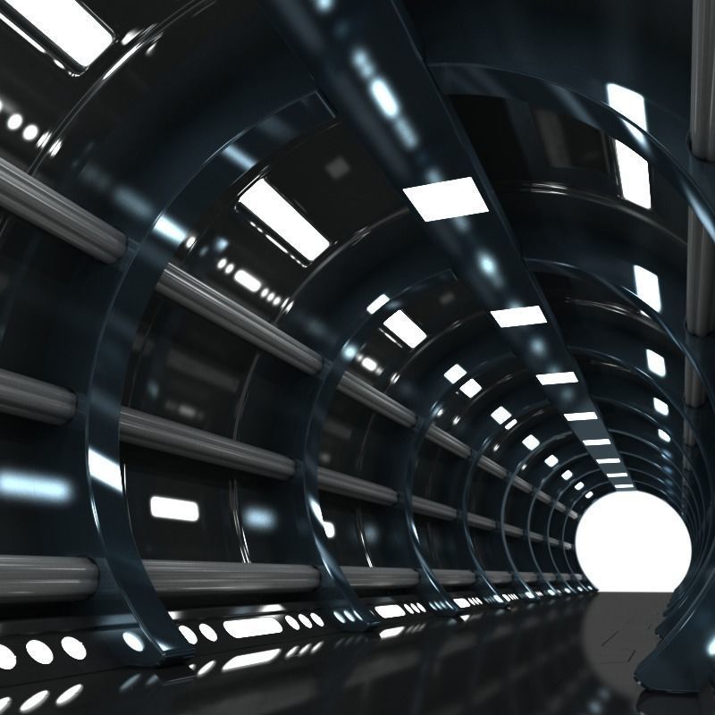 SciFi Corridor 6 3D model_1