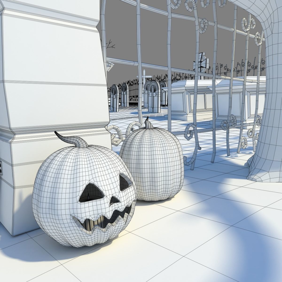 Grave Yard 3D model_17