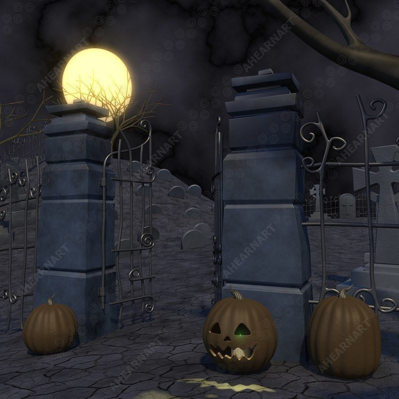 Grave Yard 3D model_8