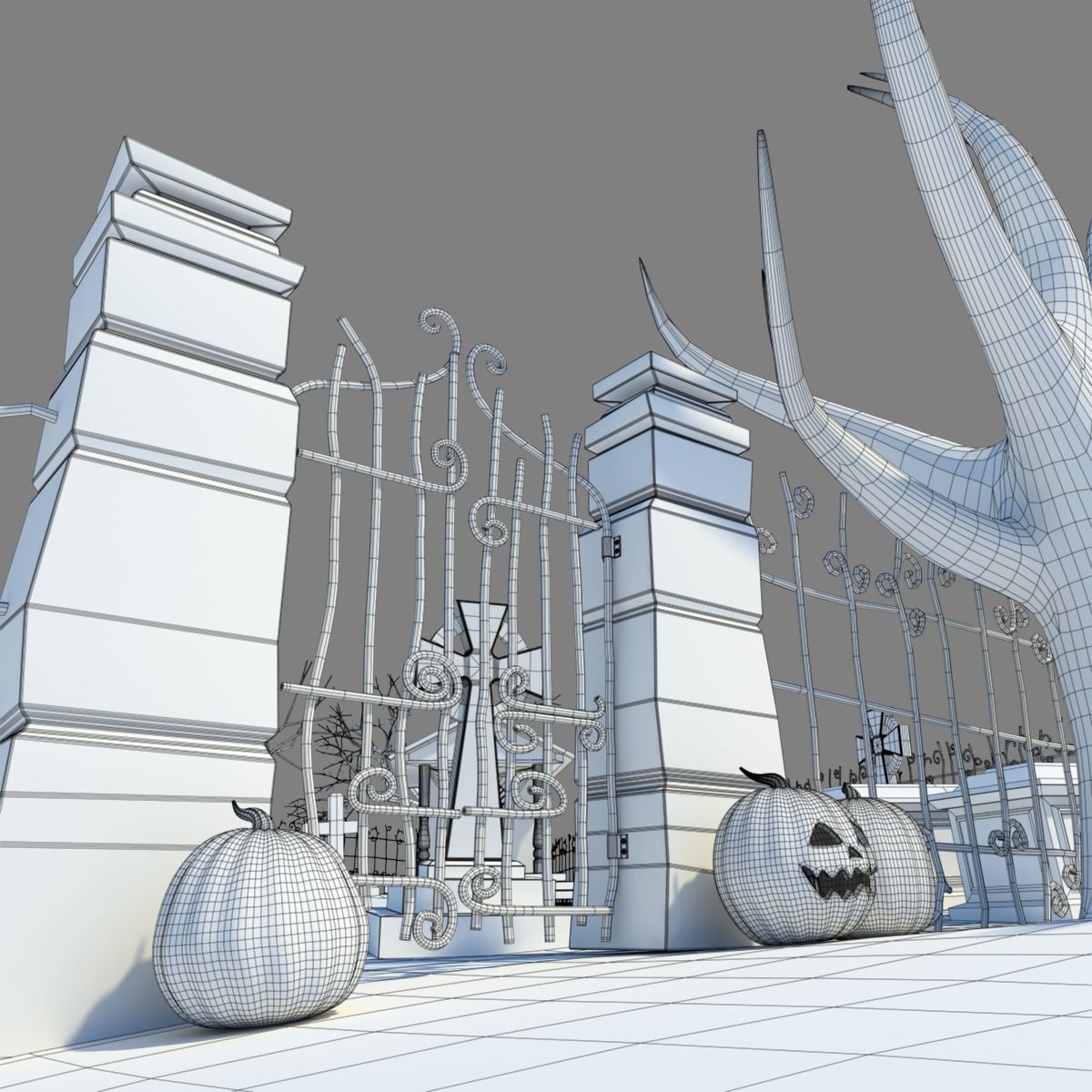 Grave Yard 3D model_20