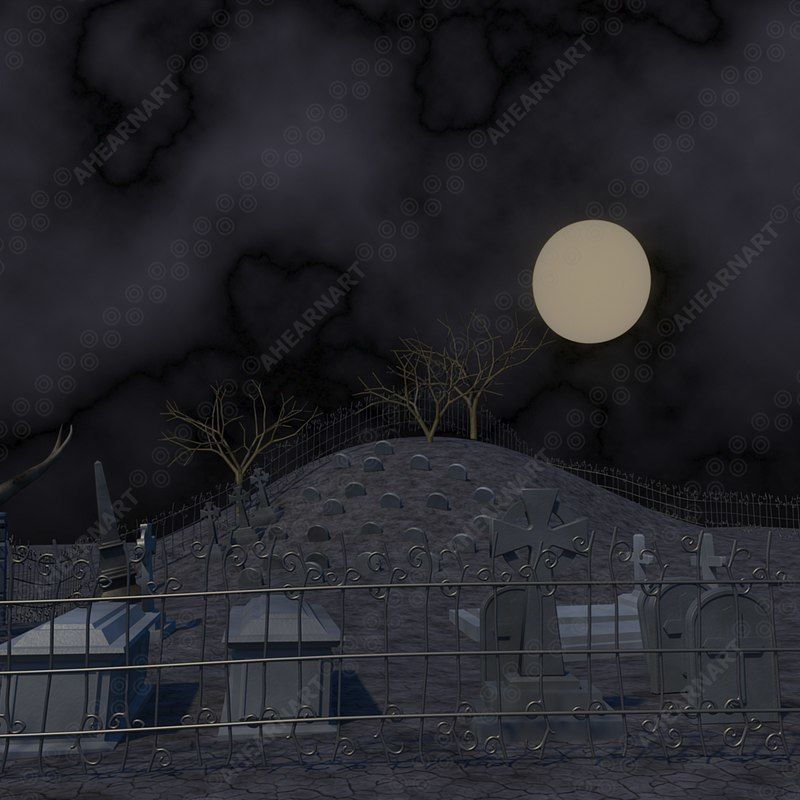 Grave Yard 3D model_6