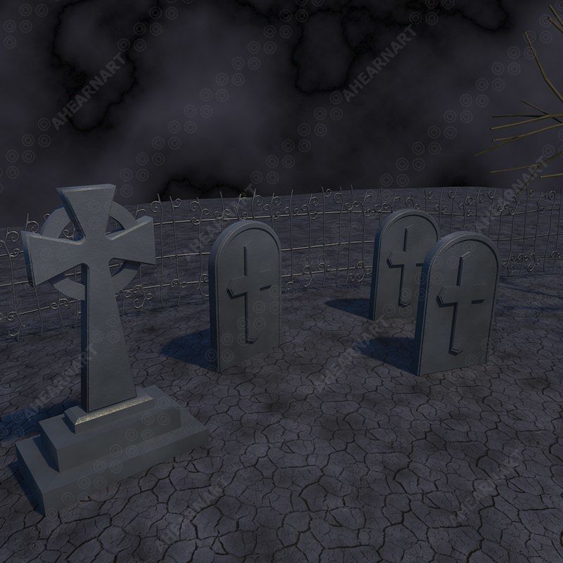 Grave Yard 3D model_1