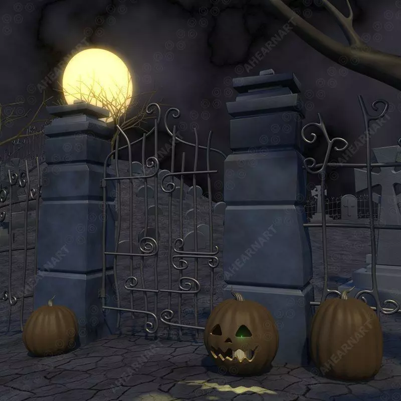 Grave Yard 3D model_0