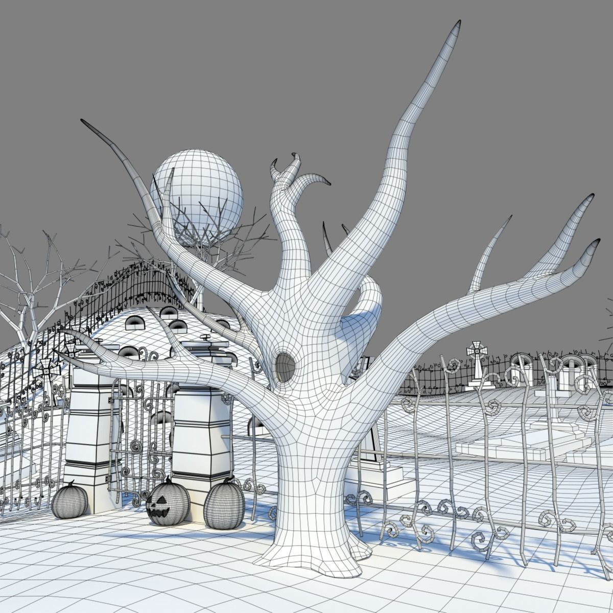 Grave Yard 3D model_10