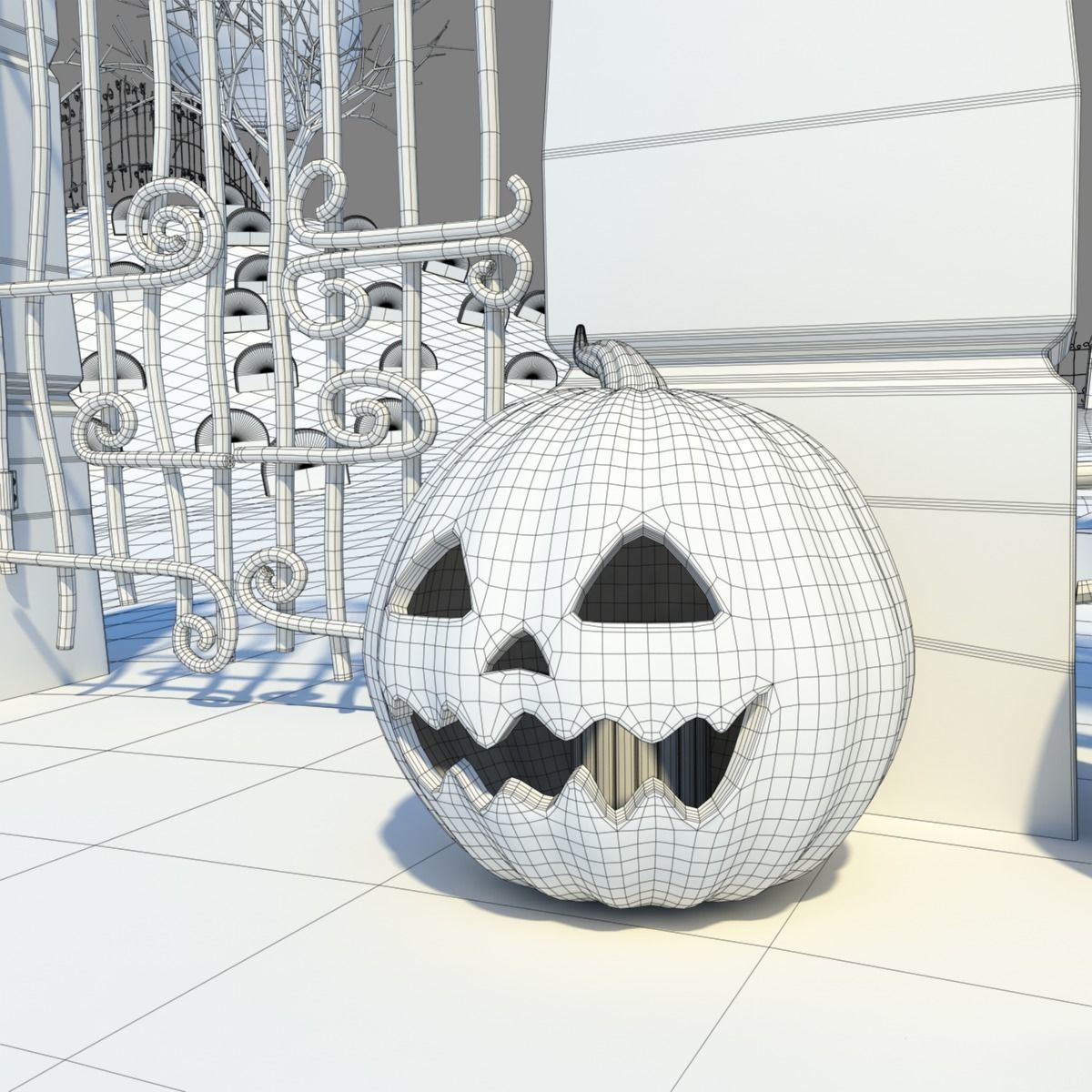 Grave Yard 3D model_11