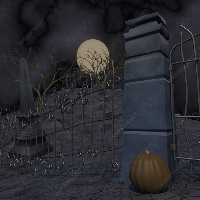 Grave Yard 3D model_4