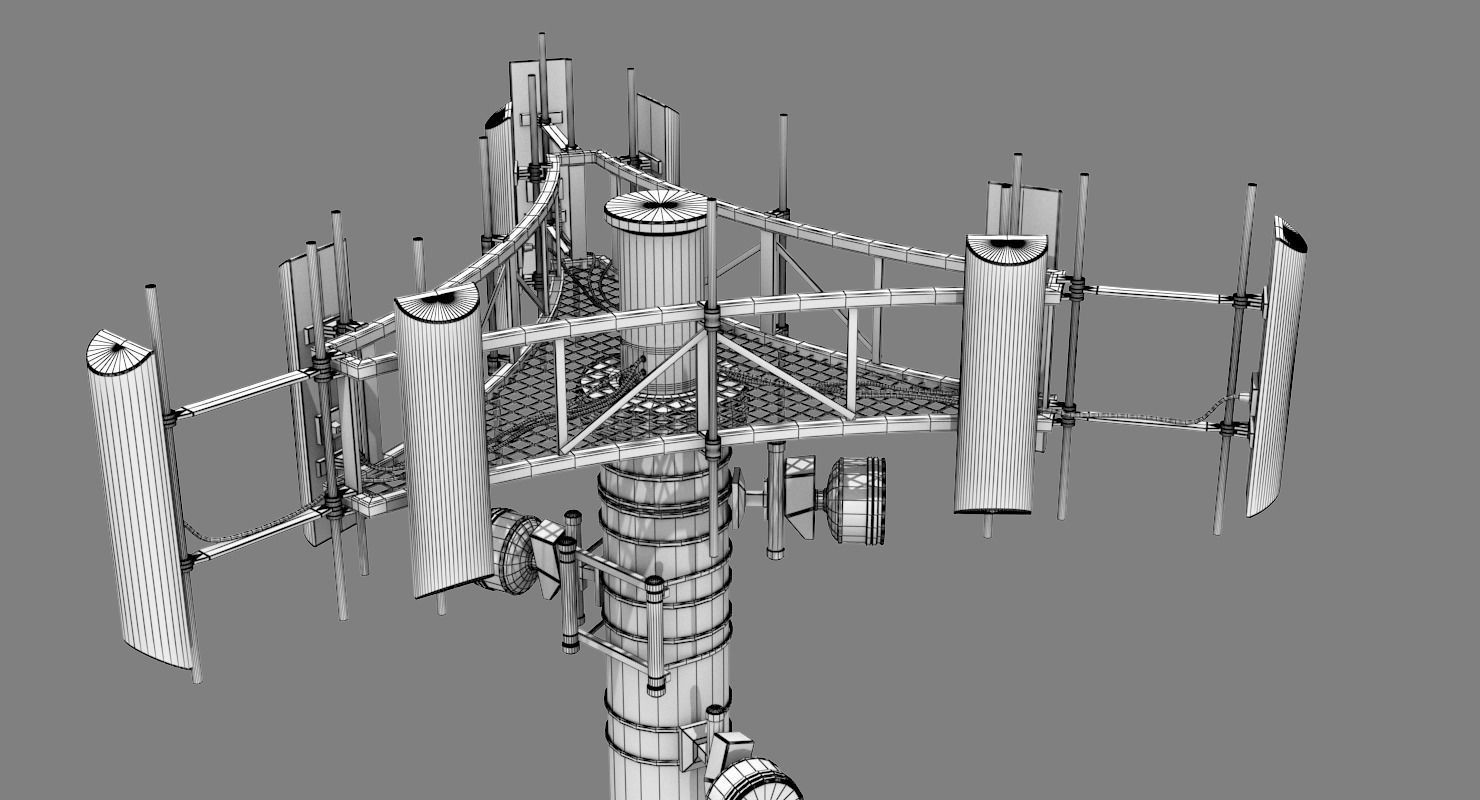 Cell Tower 3D model_19