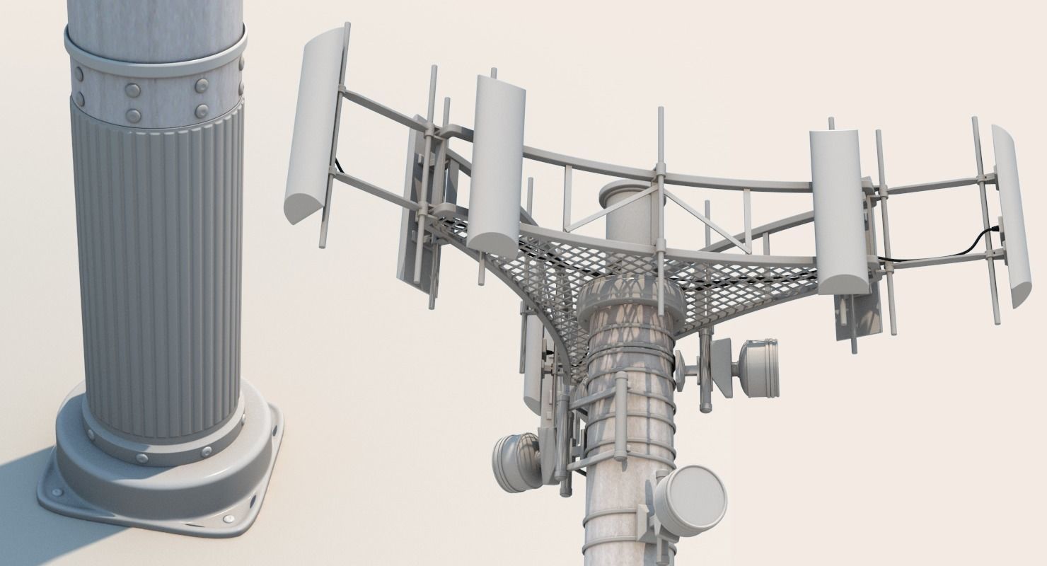 Cell Tower 3D model_9