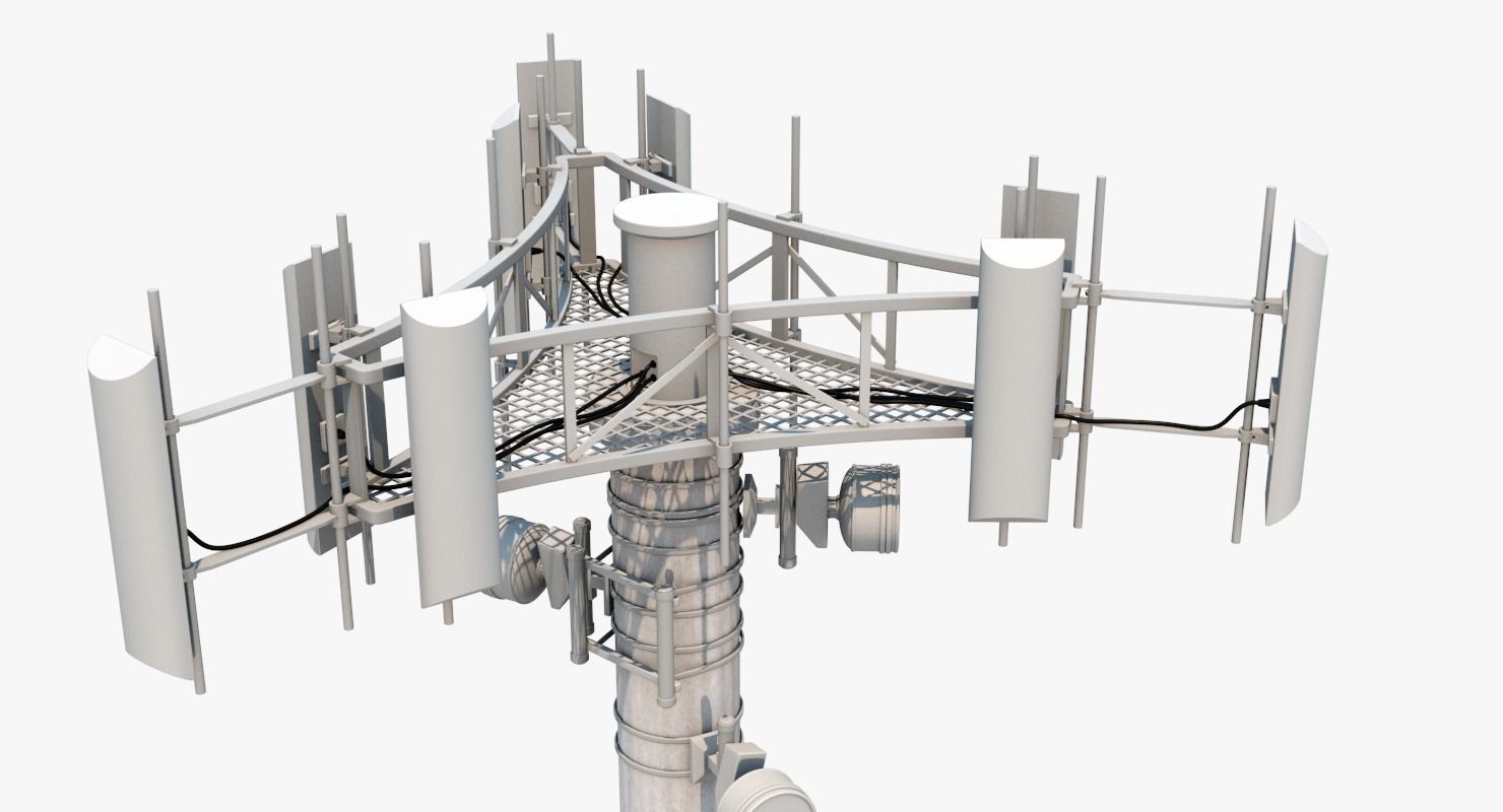 Cell Tower 3D model_8