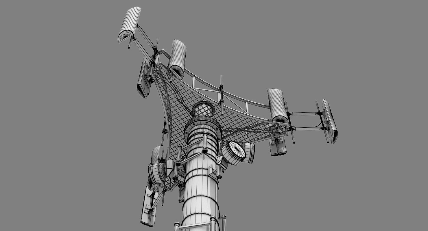 Cell Tower 3D model_12