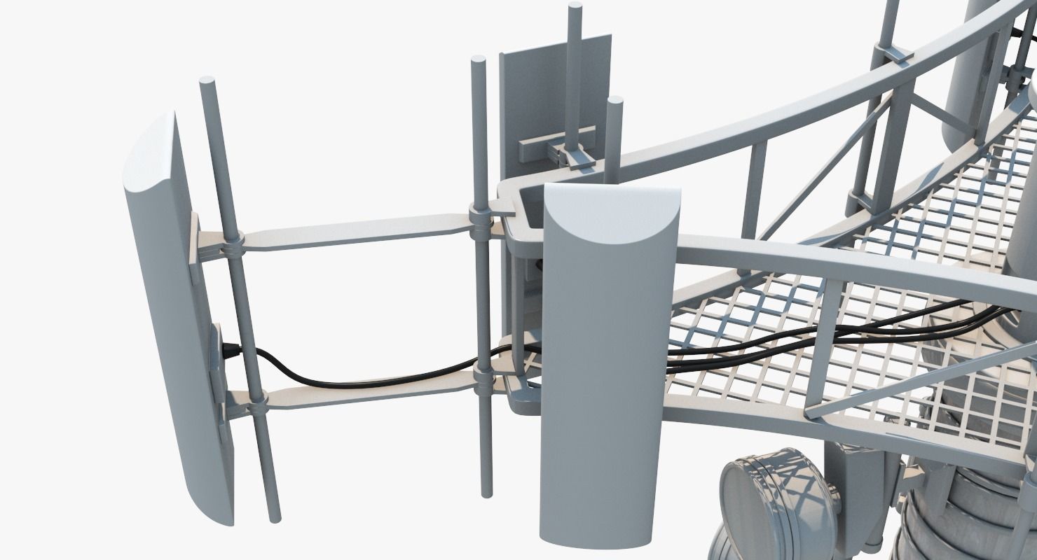 Cell Tower 3D model_7