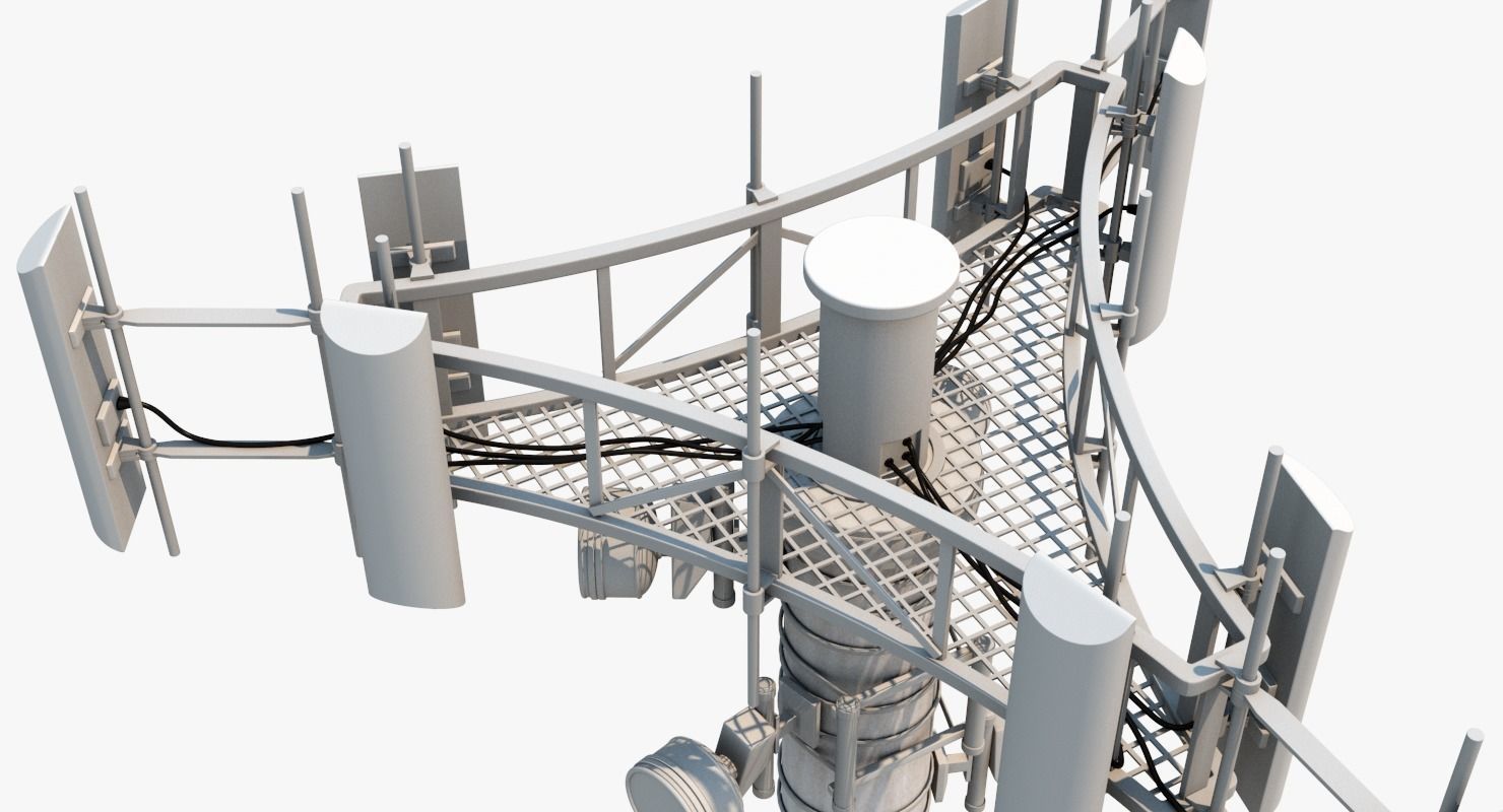 Cell Tower 3D model_4