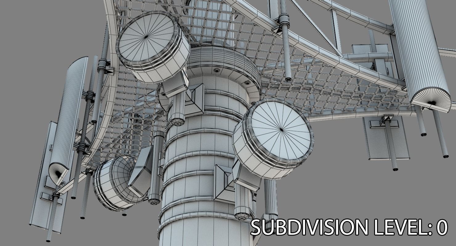 Cell Tower 3D model_23