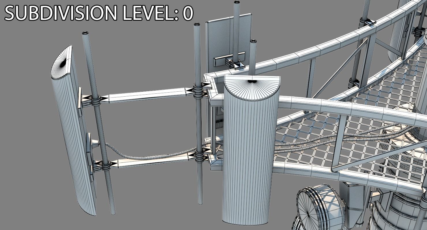 Cell Tower 3D model_21