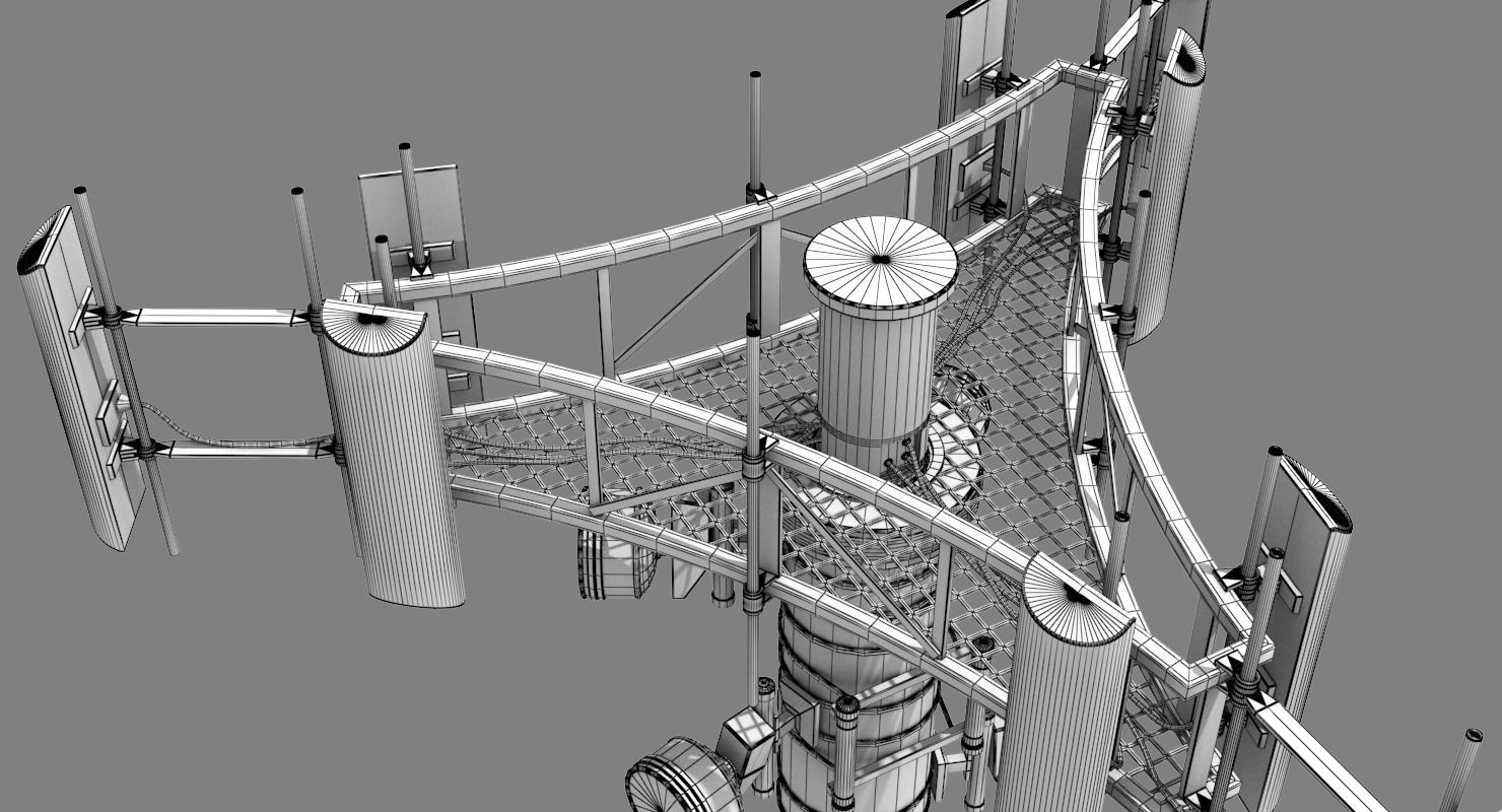 Cell Tower 3D model_15