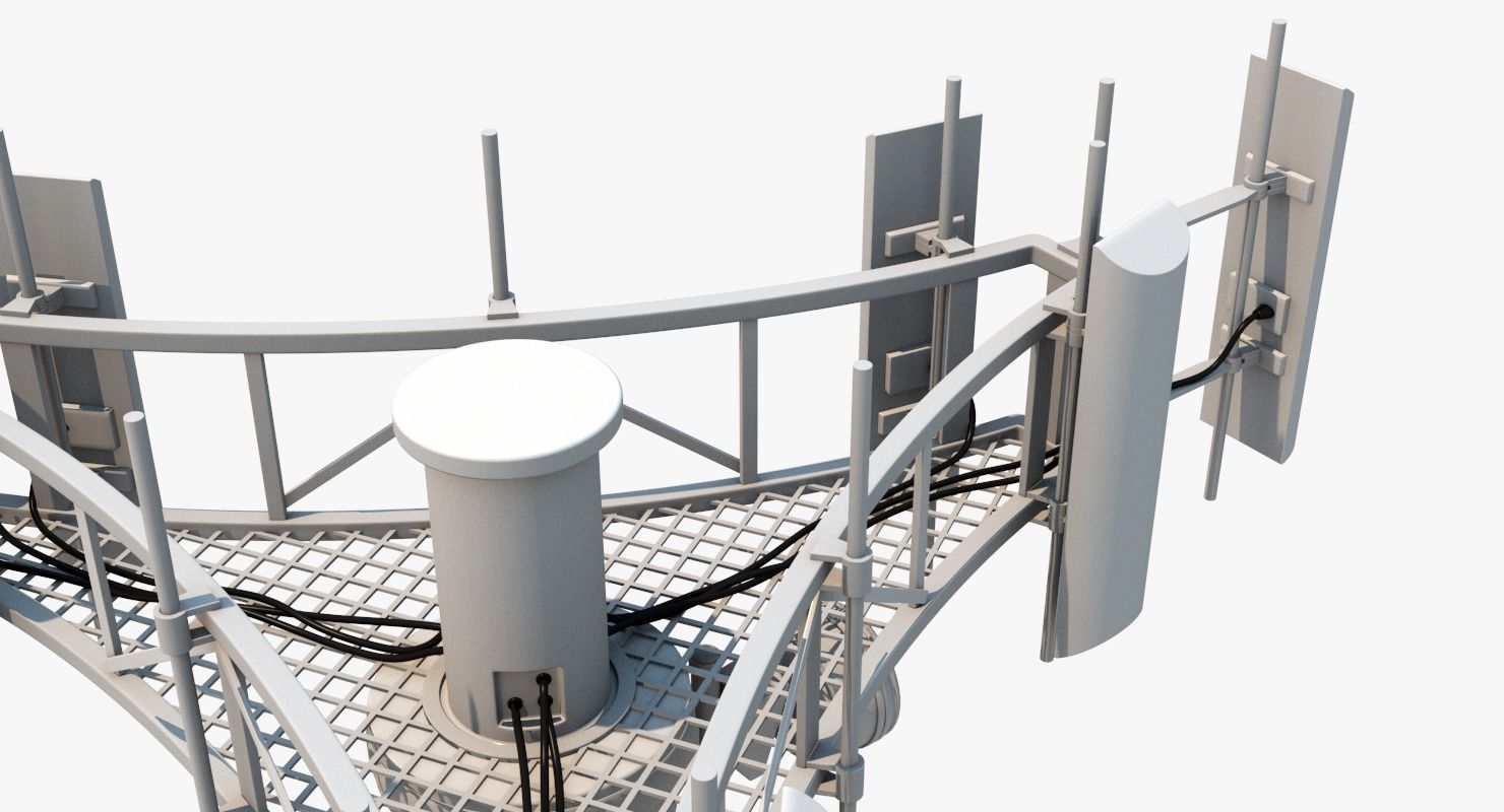 Cell Tower 3D model_2