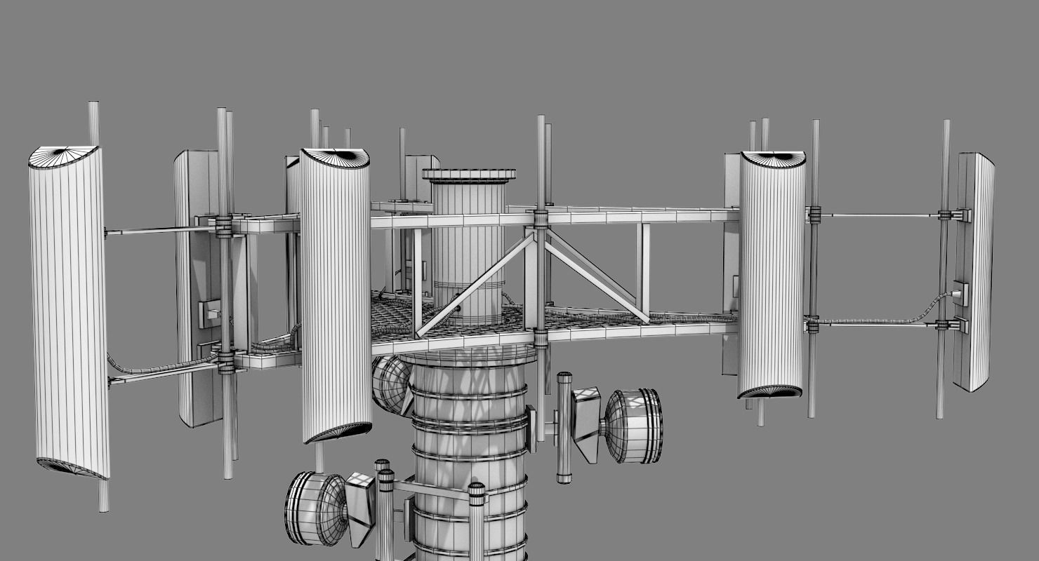 Cell Tower 3D model_16