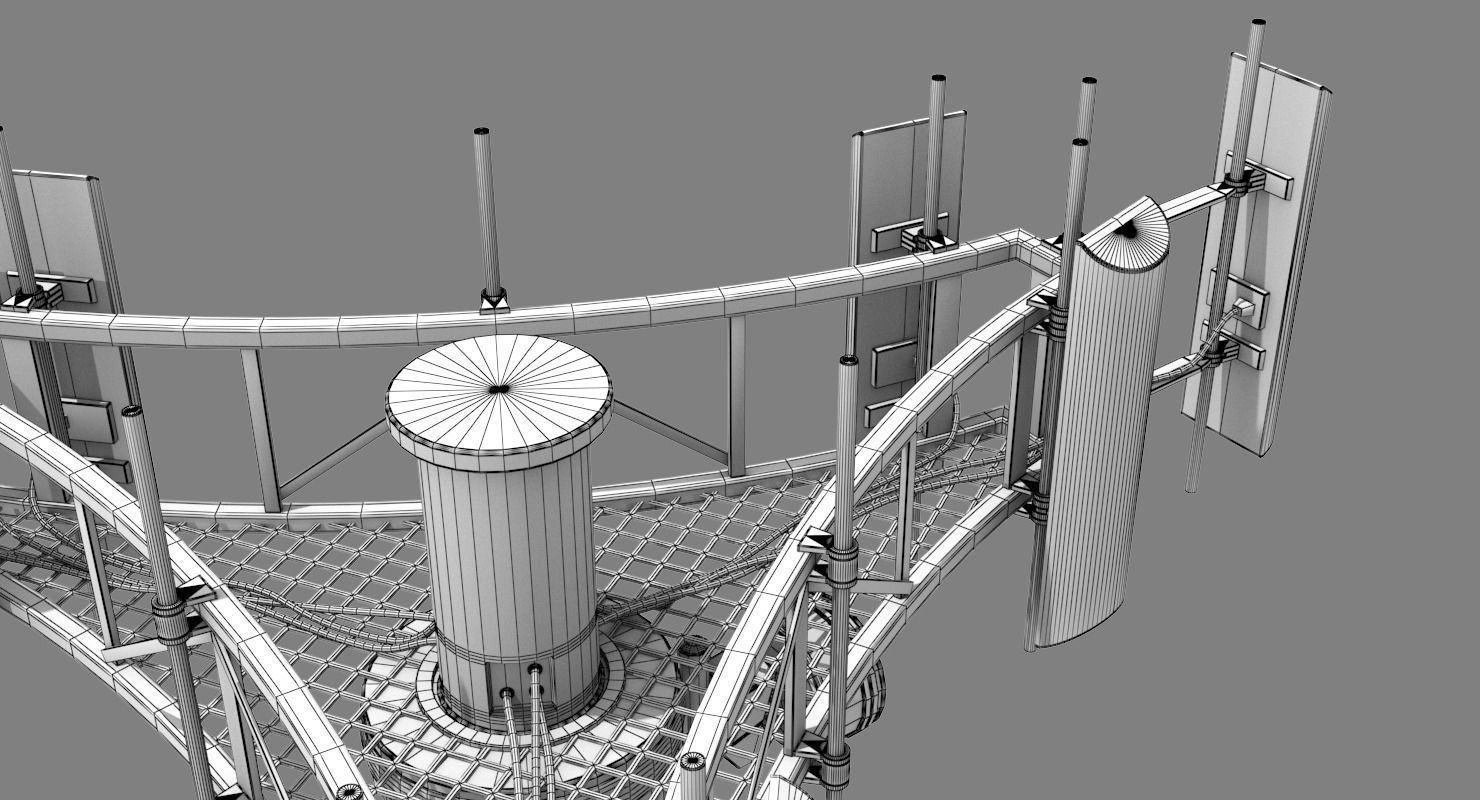 Cell Tower 3D model_14