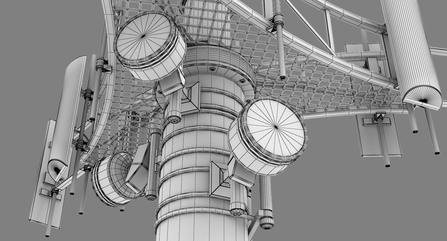 Cell Tower 3D model_17