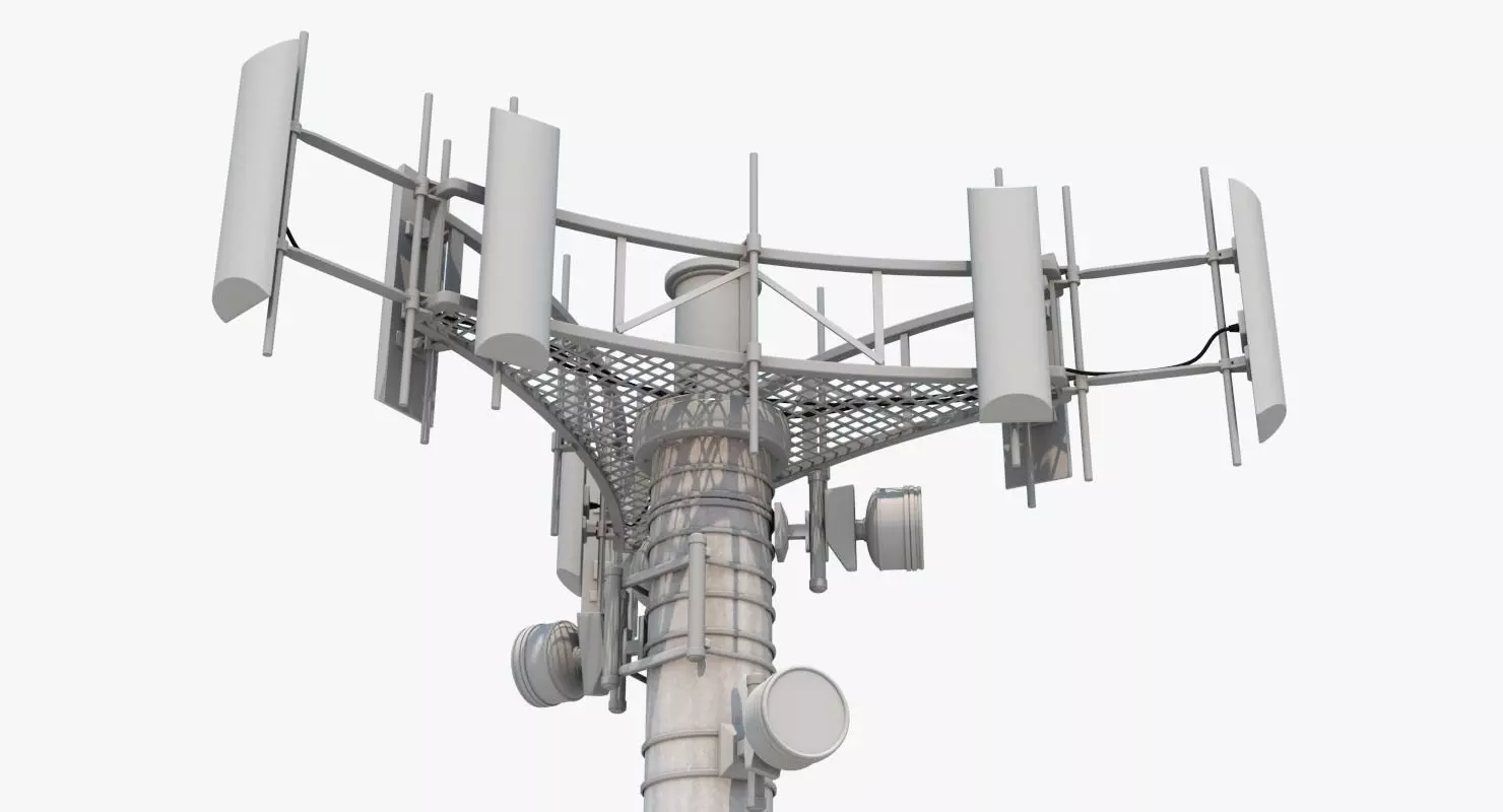Cell Tower 3D model_0
