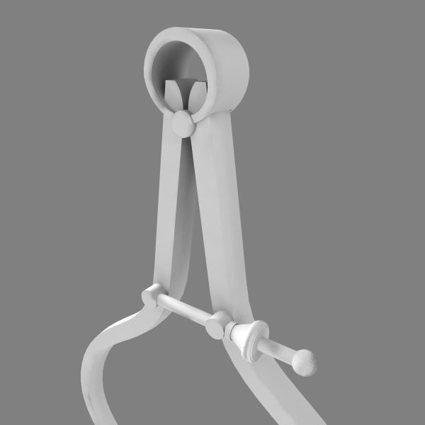Caliper pair of scissors 3D model_3